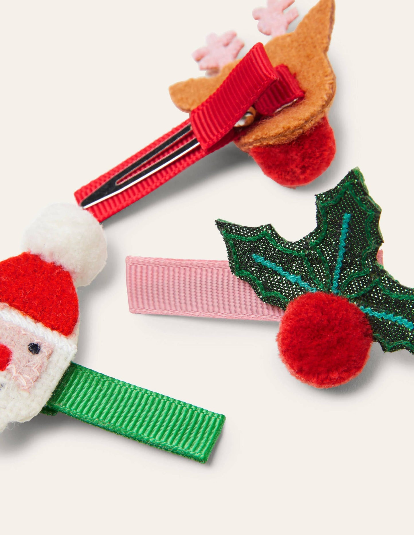 Hair Clips 3 Pack-Multi Christmas