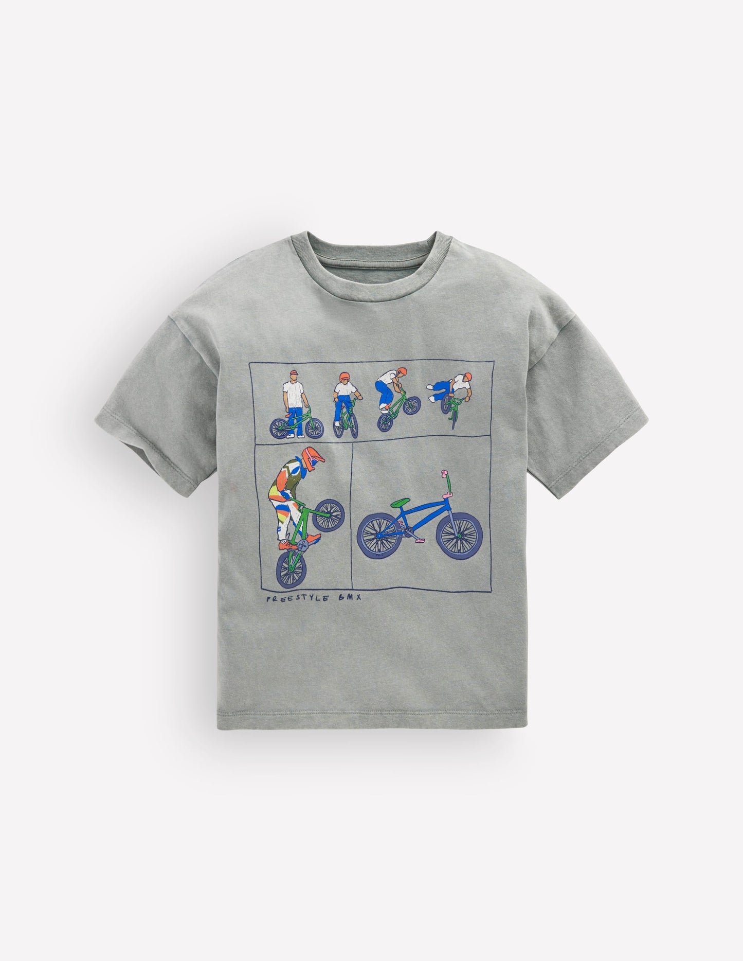 Vintage Wash Graphic T-Shirt-Bamboo Cane Freestyle Bikes