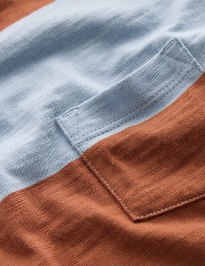 Everyday Long Sleeve T-Shirt-Glacier Blue / Russet