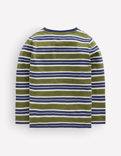 Everyday Long Sleeve T-Shirt-College Navy / Chive