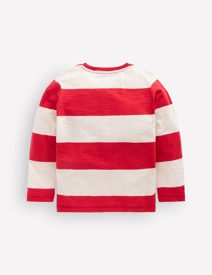 Everyday Long Sleeve T-Shirt-Merida Red / Ivory
