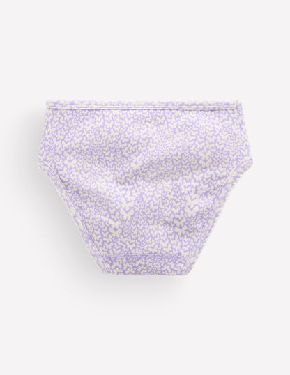 7-Pack Pants-Purple Butterflies