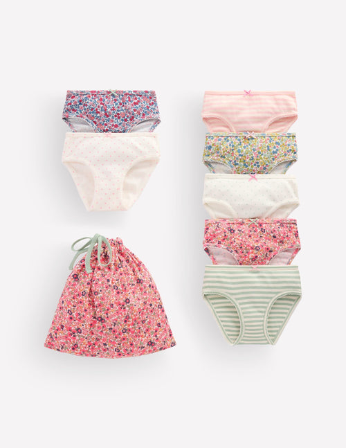 7-Pack Pants-Vintage Florals