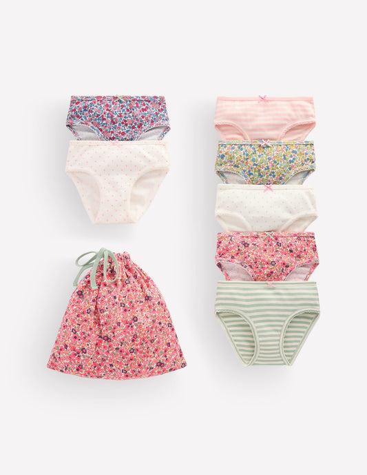 7-Pack Pants-Vintage Florals