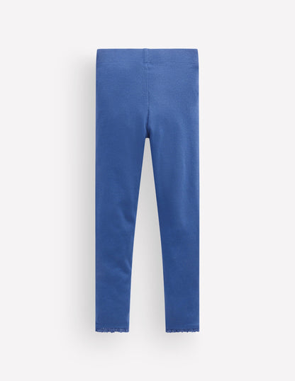 Ribbed Leggings-Bluejay
