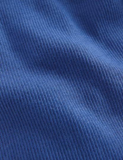 Ribbed Leggings-Bluejay