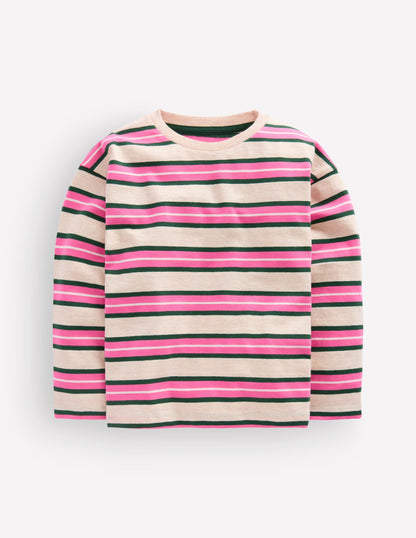 Relaxed Breton-Pink Stripe