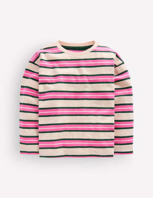Relaxed Breton-Pink Stripe