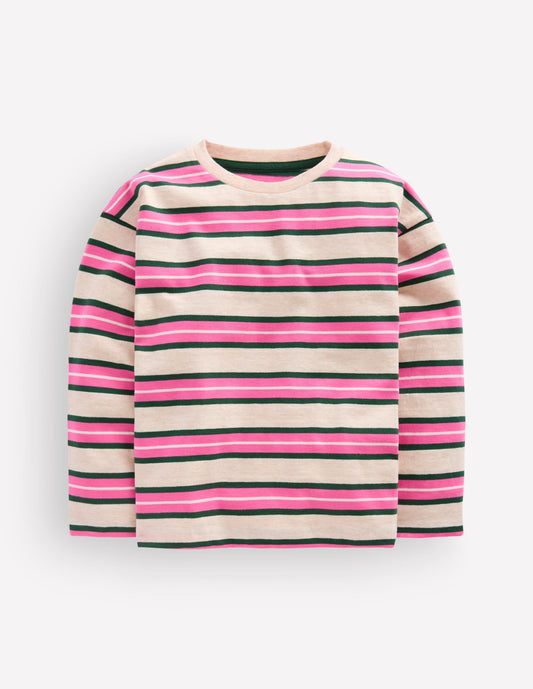 Relaxed Breton-Pink Stripe