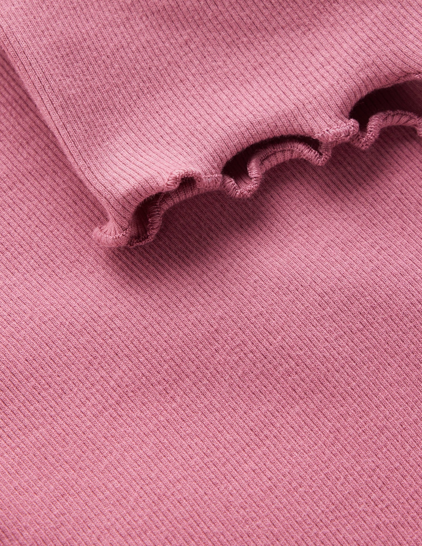 Short Sleeve Rib T-Shirt-Pink Heather