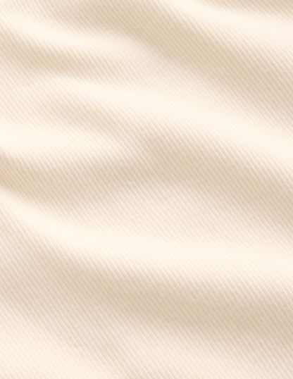 Ribbed Long Sleeve T-shirt-Soft Ivory