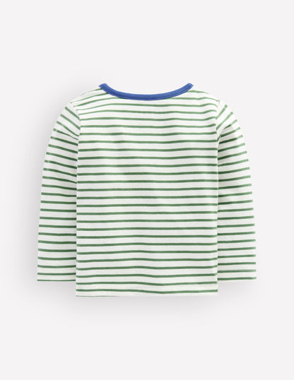 Twin Pack Cotton T-Shirt-Multi Stripe
