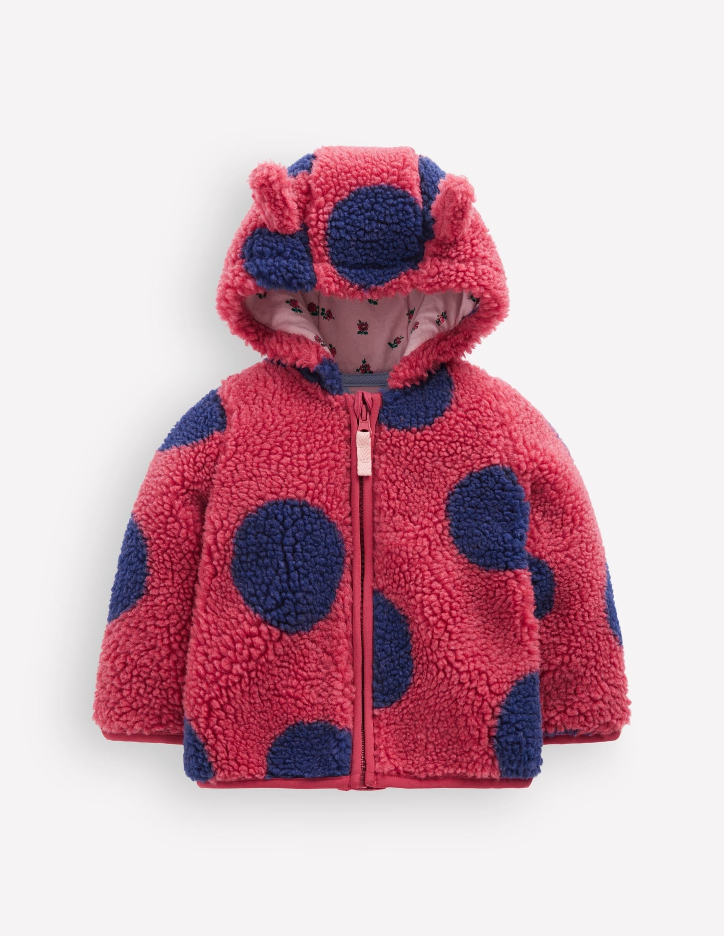 Girls Novelty Cosy Borg Jacket-Ladybird