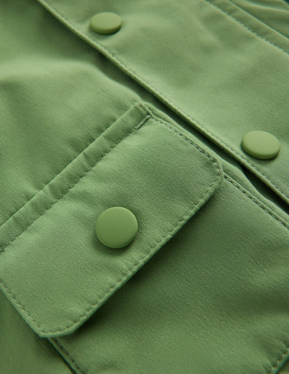 Showerproof Fisherman Coat-Green Dinosaur