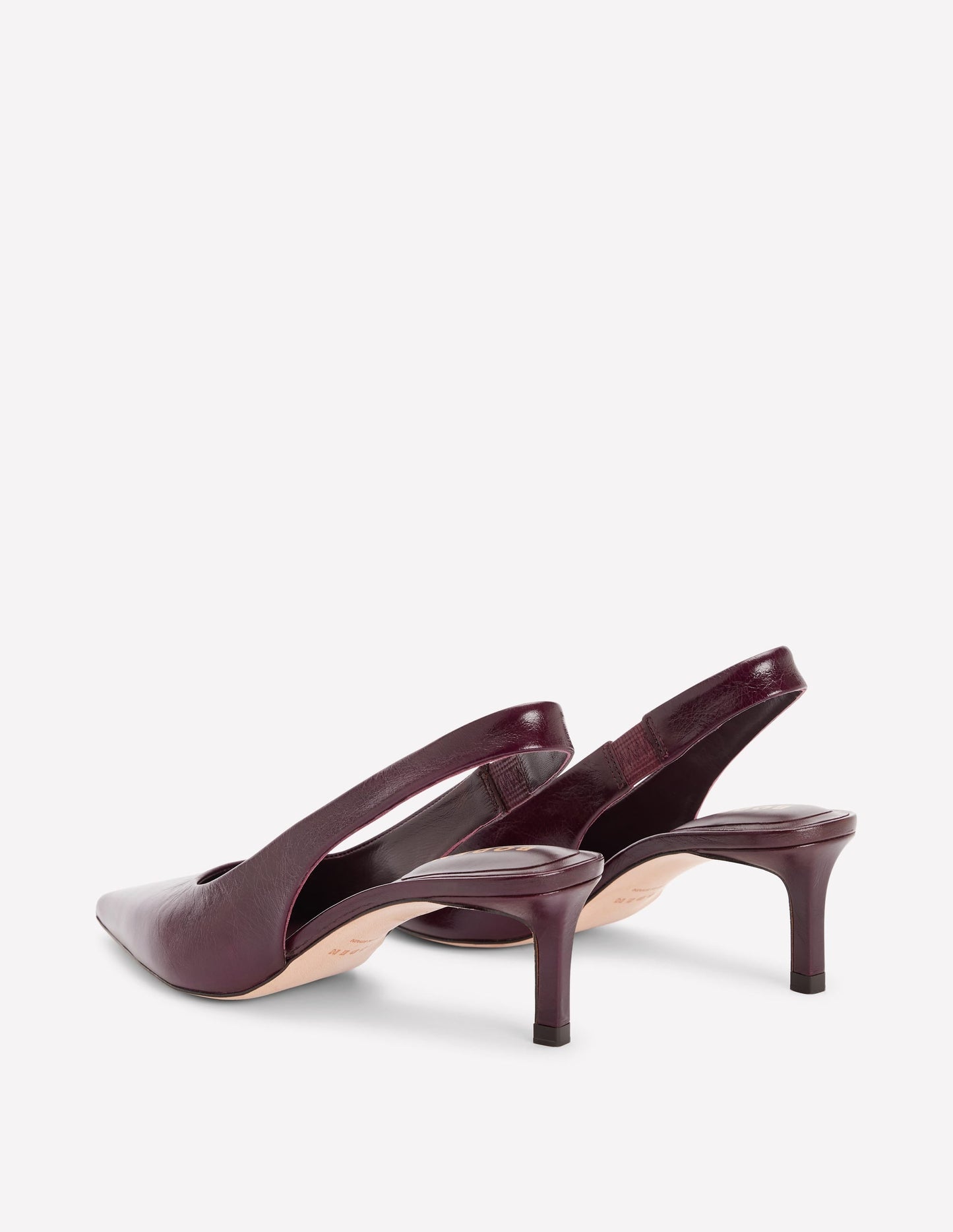 Hope Slingback Kitten Heel-Wine