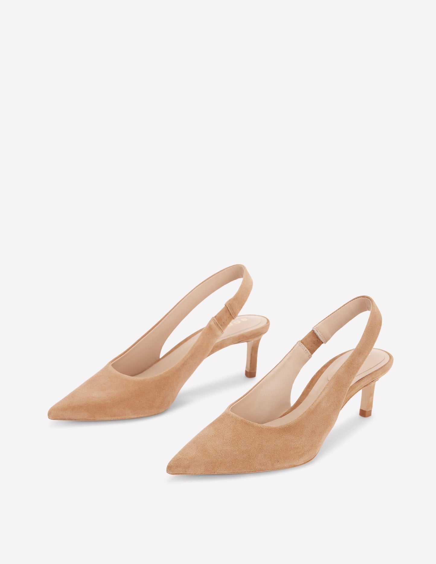Hope Slingback Kitten Heel-Macchiato Suede